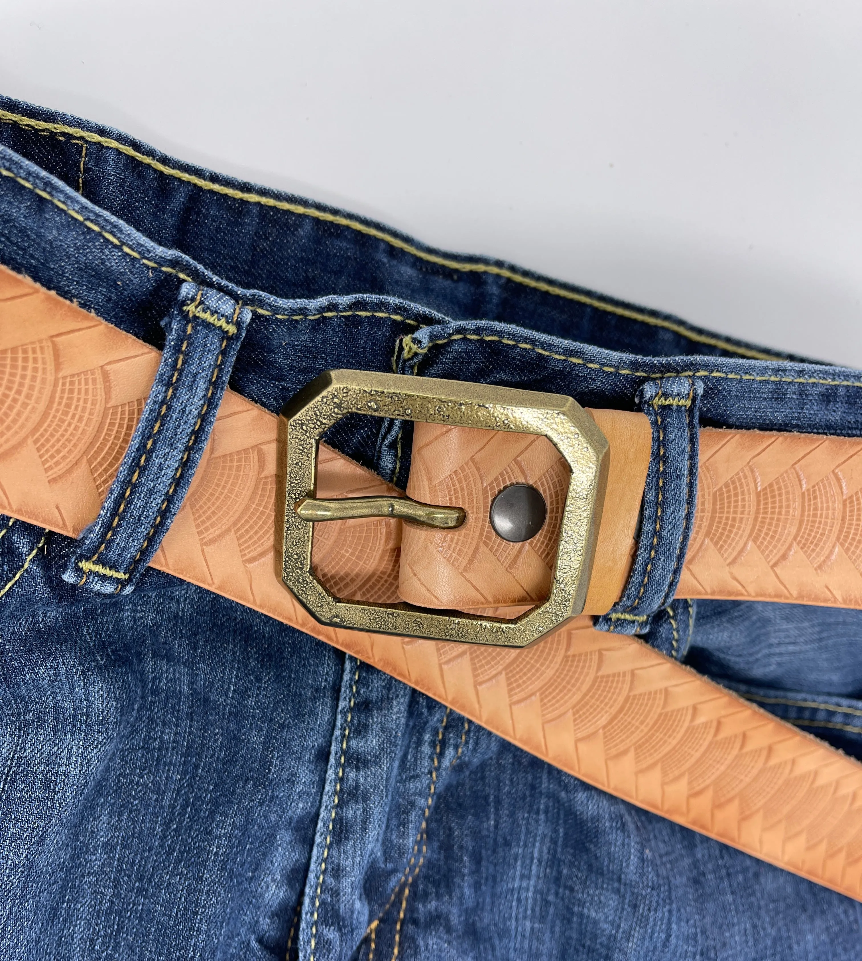 1.5" Leather Hipster Belt - Pick Your Size and Style