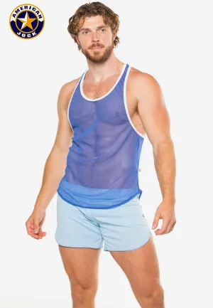 A J Physique Mesh Gym Tank