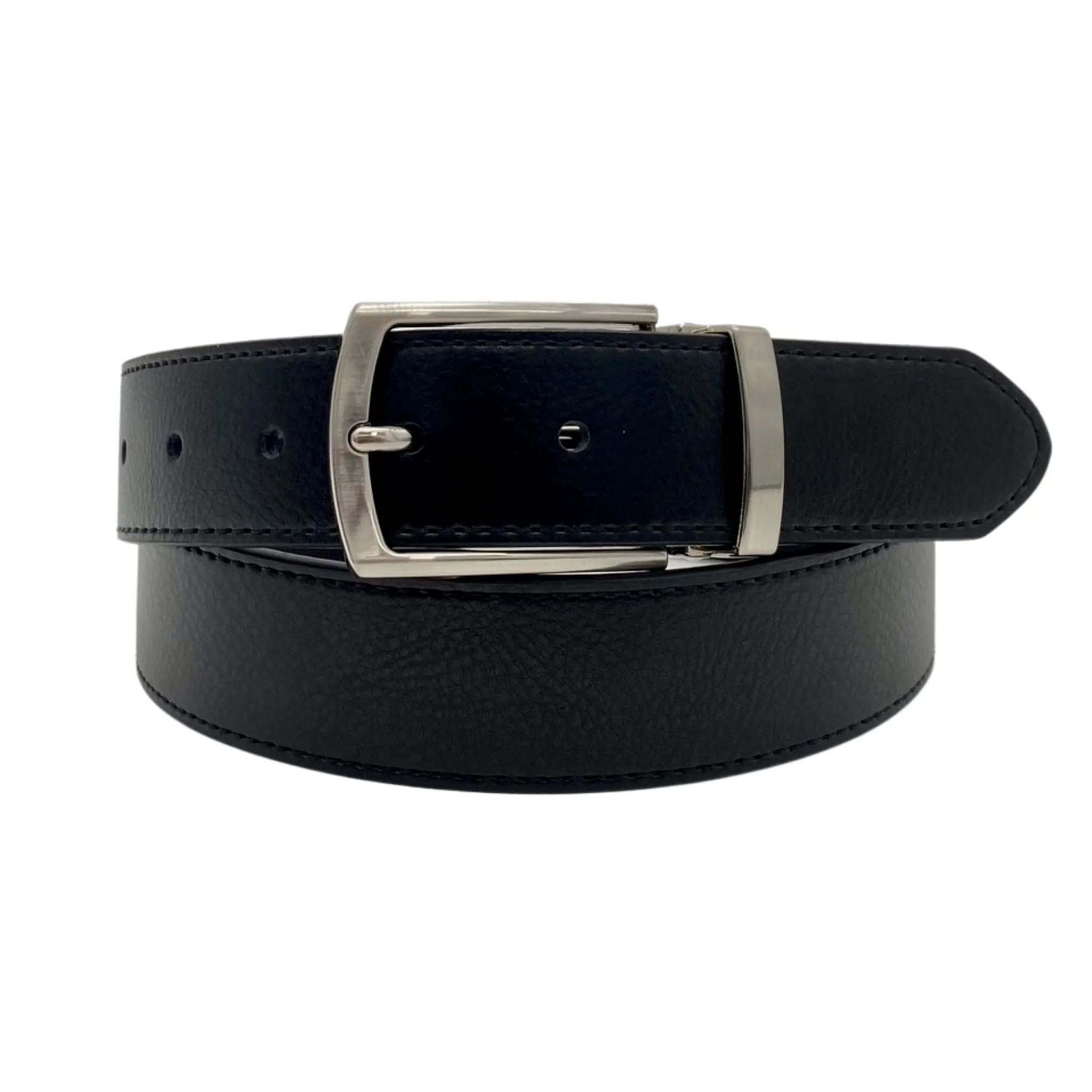 ACE - Men's Black Genuine Leather Belt