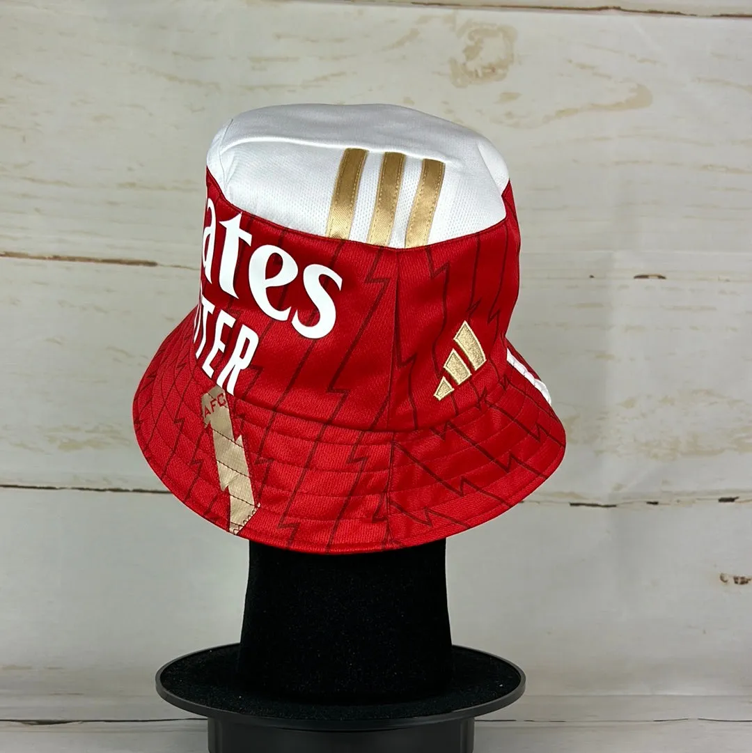 Arsenal 2023/2024 Upcycled Home Shirt Bucket Hat