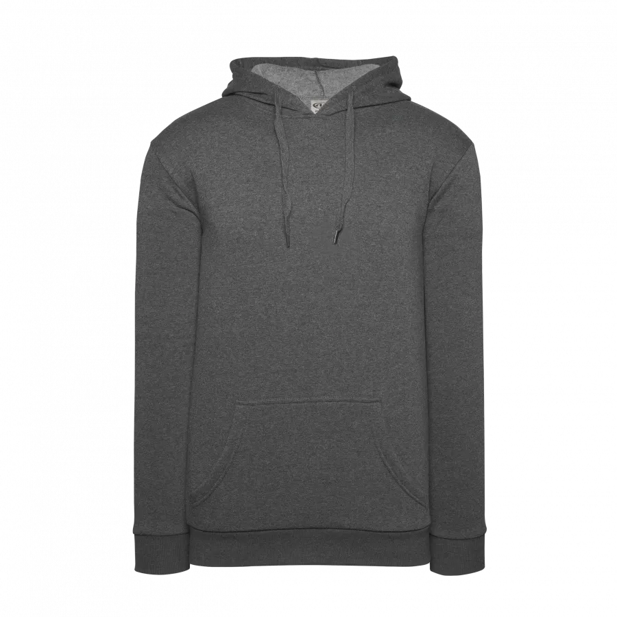 Athletic Knit (AK) A3000Y-021 Heather Charcoal Youth Apparel Cotton Hooded Sweatshirt