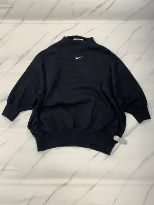 Athletic Sweatshirt Crewneck By Nike Apparel In Black, Size: M