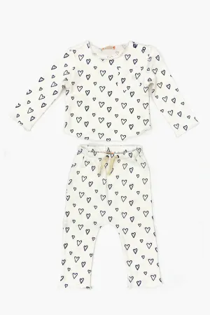 Baby Set EGG New York Bobbi - Heart Print