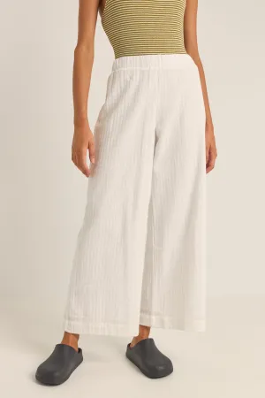 Barefoot Wide Leg Beach Pant White