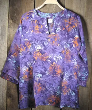 Batik Tunics Lush in Plum