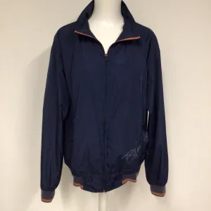 Billabong Blue Bomber Jacket w/Orange & Purple Trim Size M