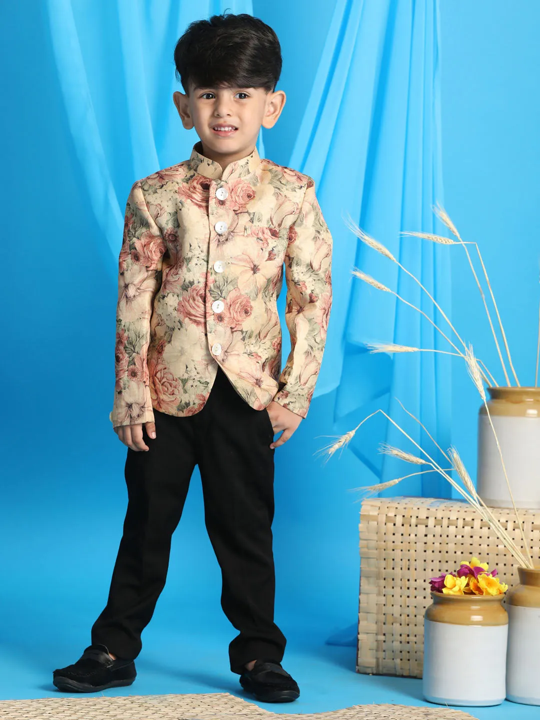 Boy's Brown Jodhpuri - Vastramay Boys