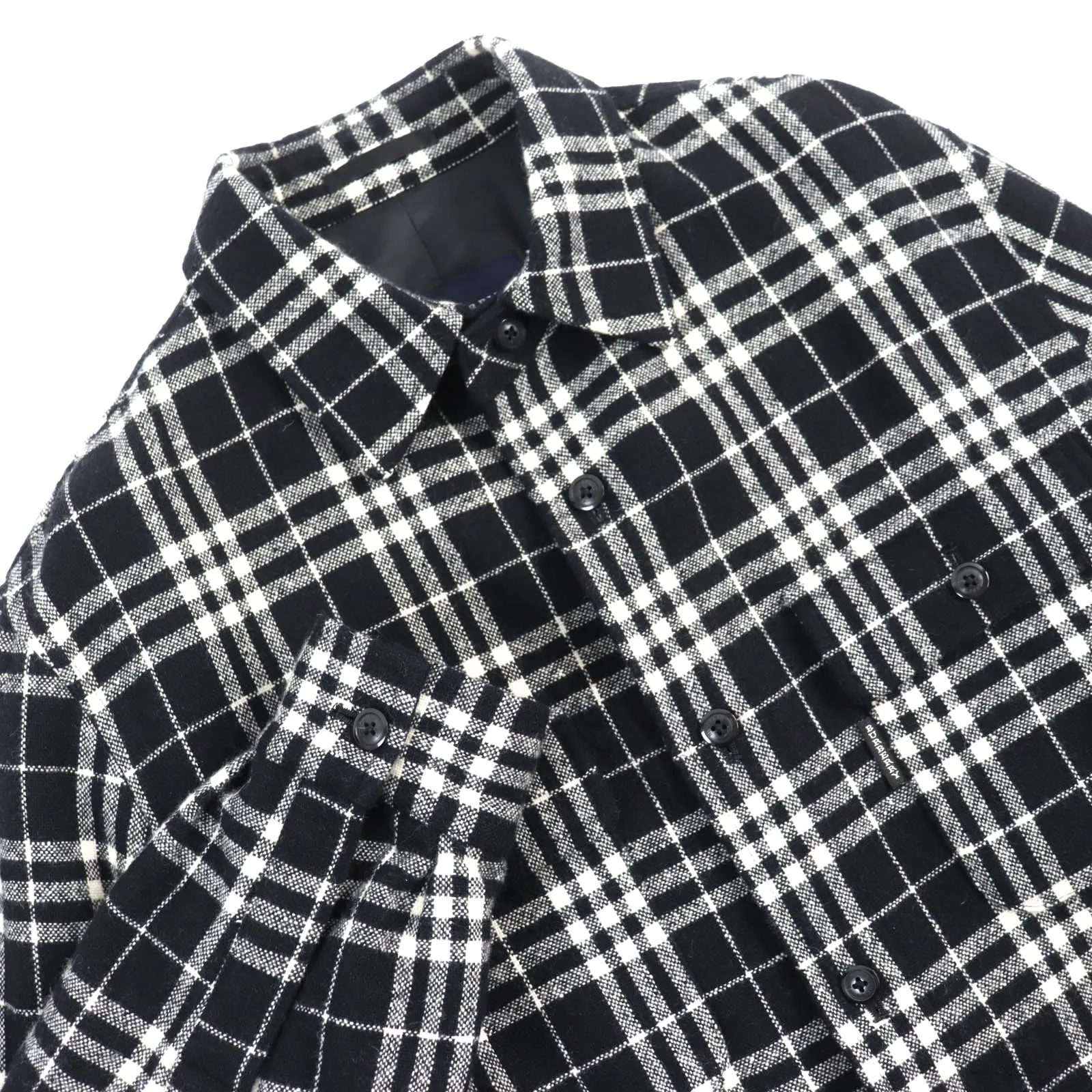 Burberry Wool Angora Check Shirt Jacket M