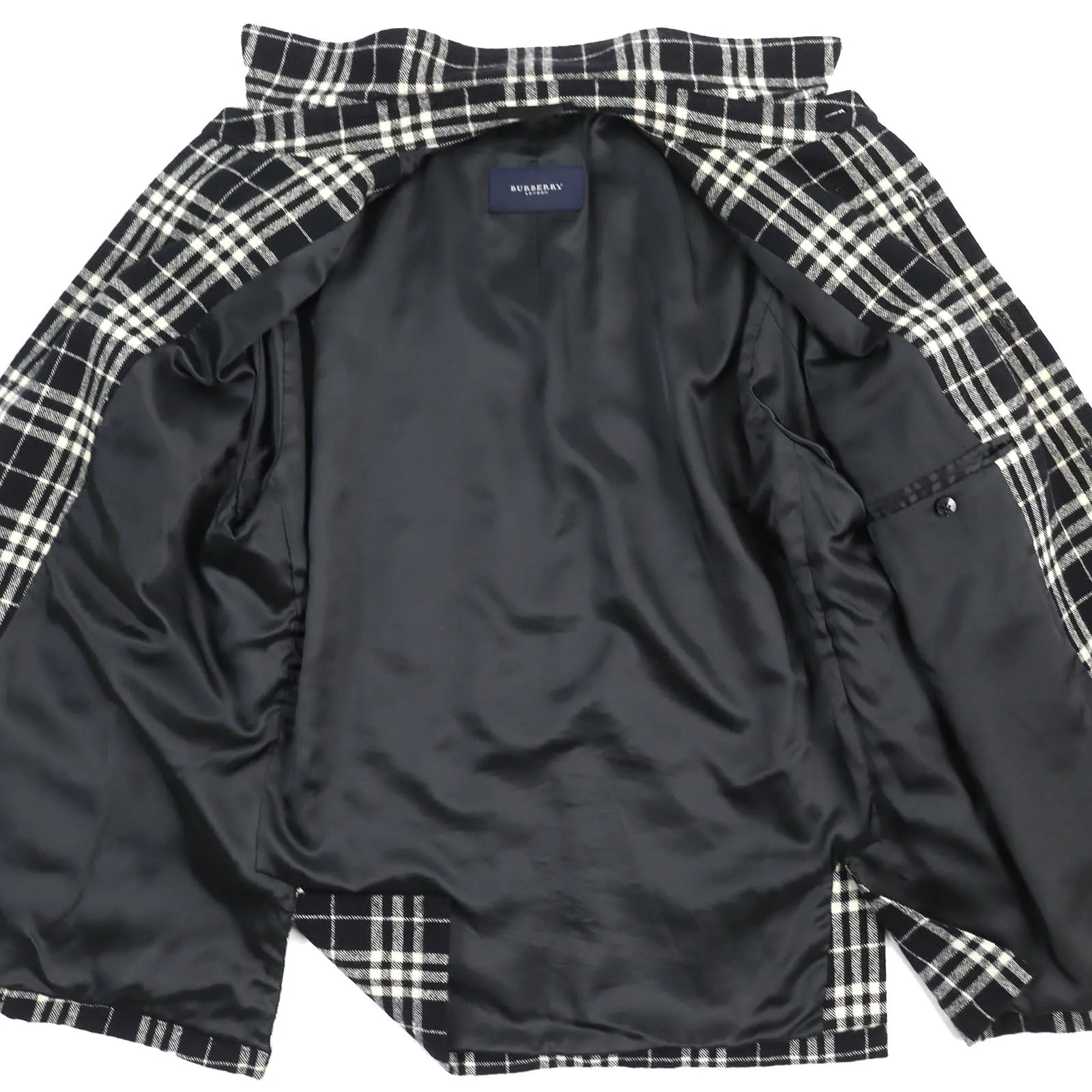 Burberry Wool Angora Check Shirt Jacket M