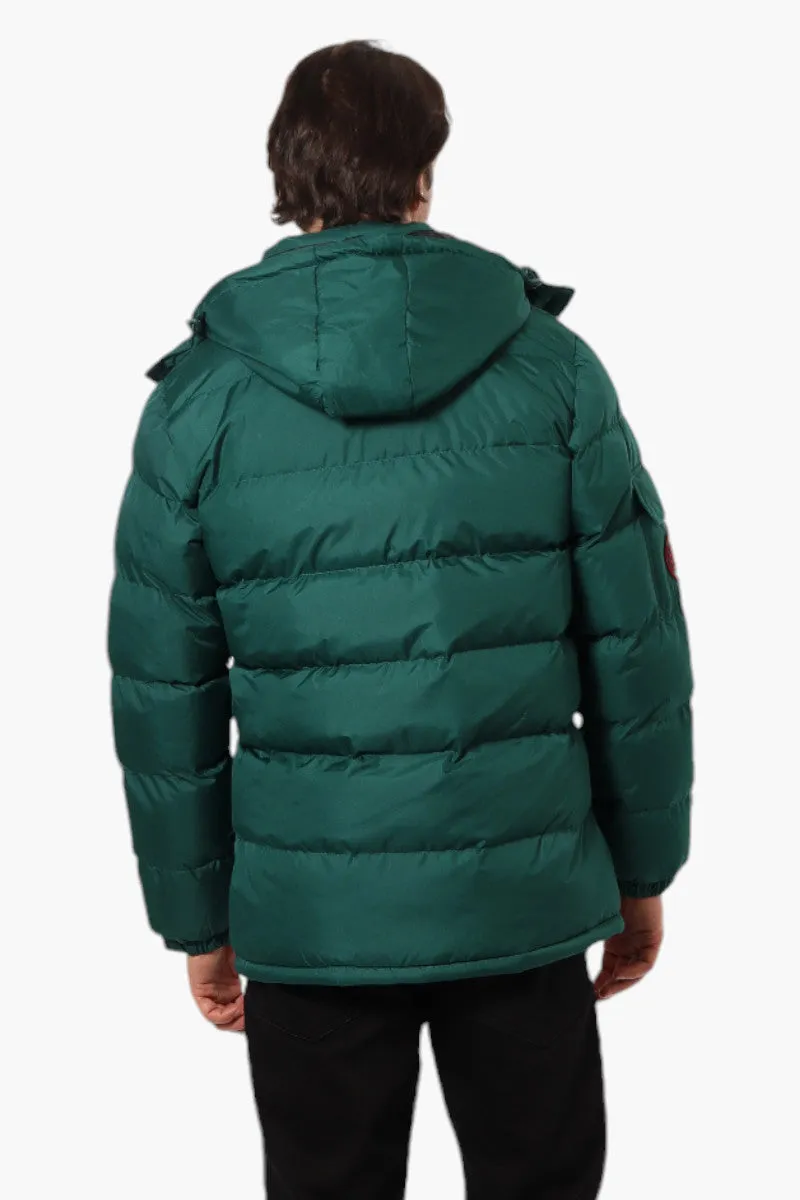 Canada Weather Gear Zip Pocket Bubble Bomber Jacket - Green