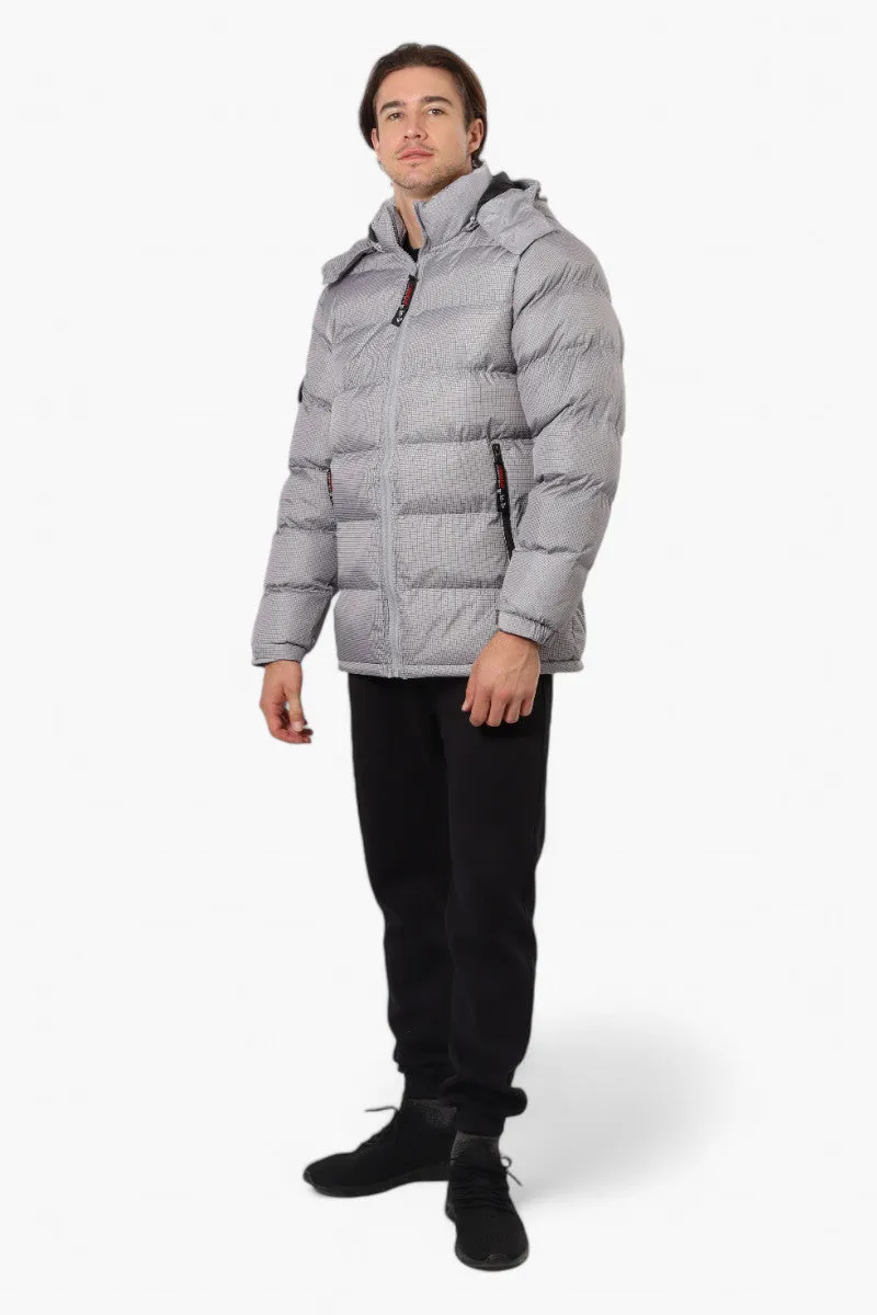 Canada Weather Gear Zip Pocket Bubble Bomber Jacket - Grey