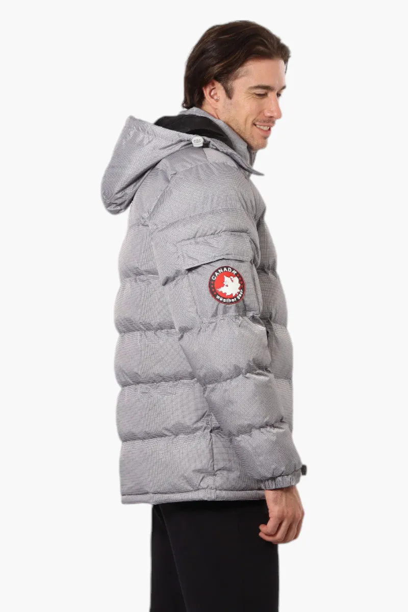 Canada Weather Gear Zip Pocket Bubble Bomber Jacket - Grey