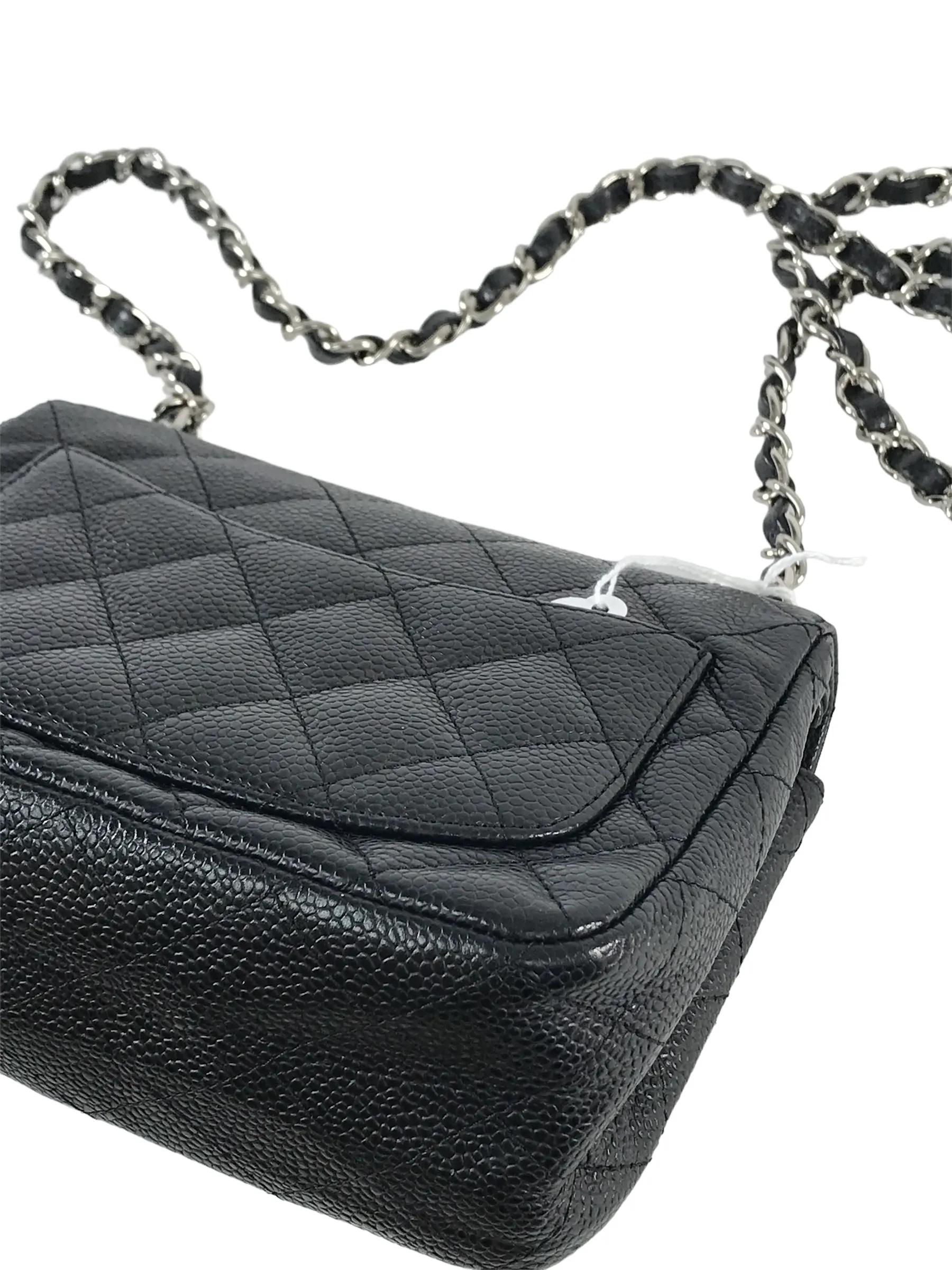 Chanel Caviar Leather Single Flap Mini Handbag