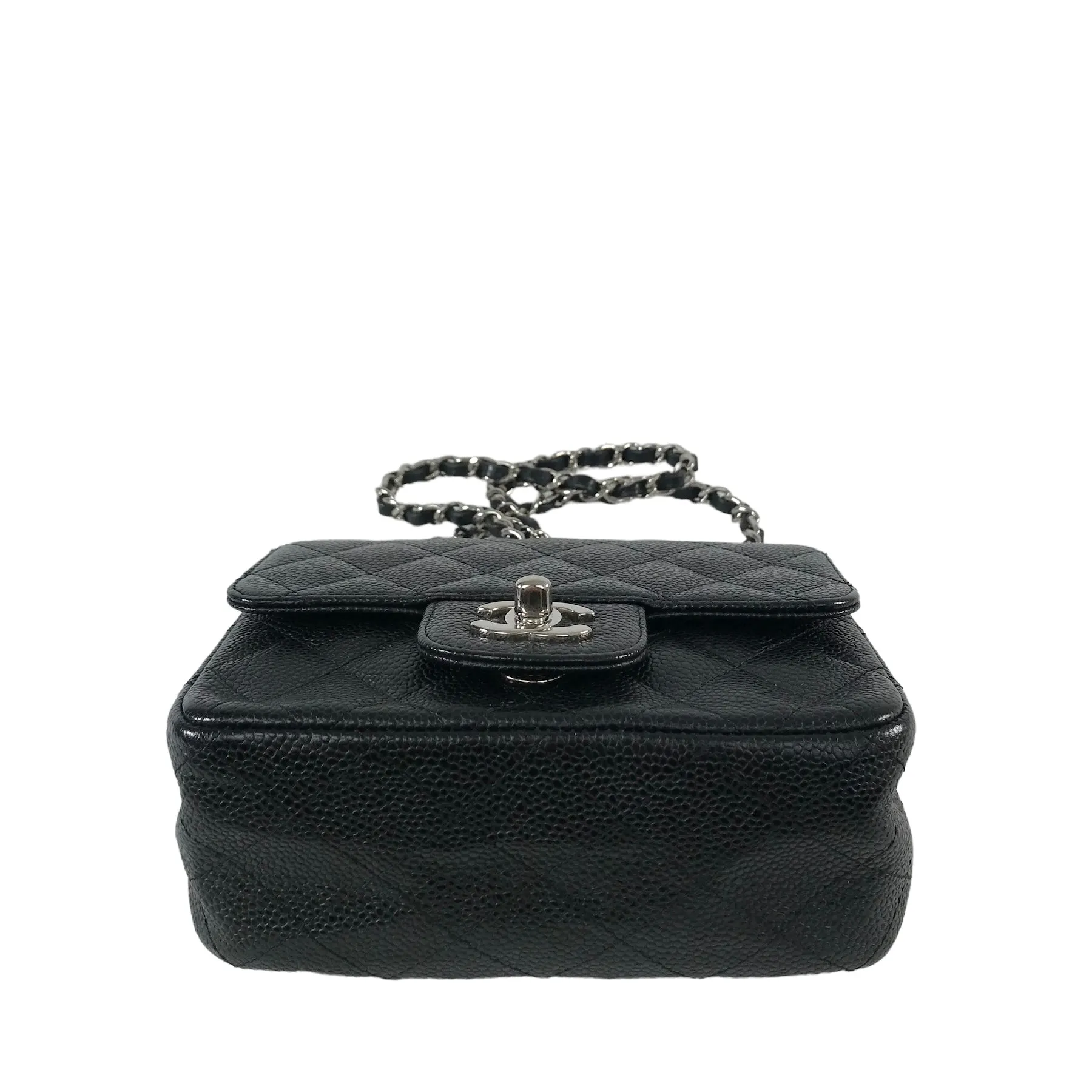 Chanel Caviar Leather Single Flap Mini Handbag