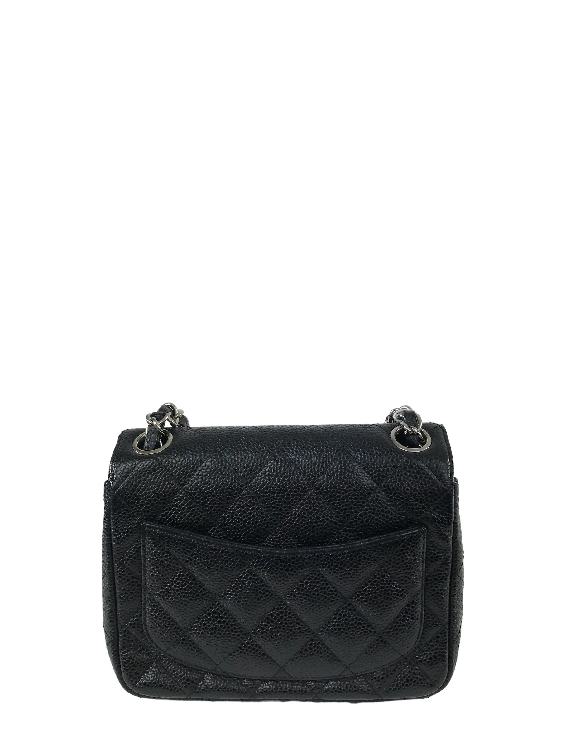 Chanel Caviar Leather Single Flap Mini Handbag