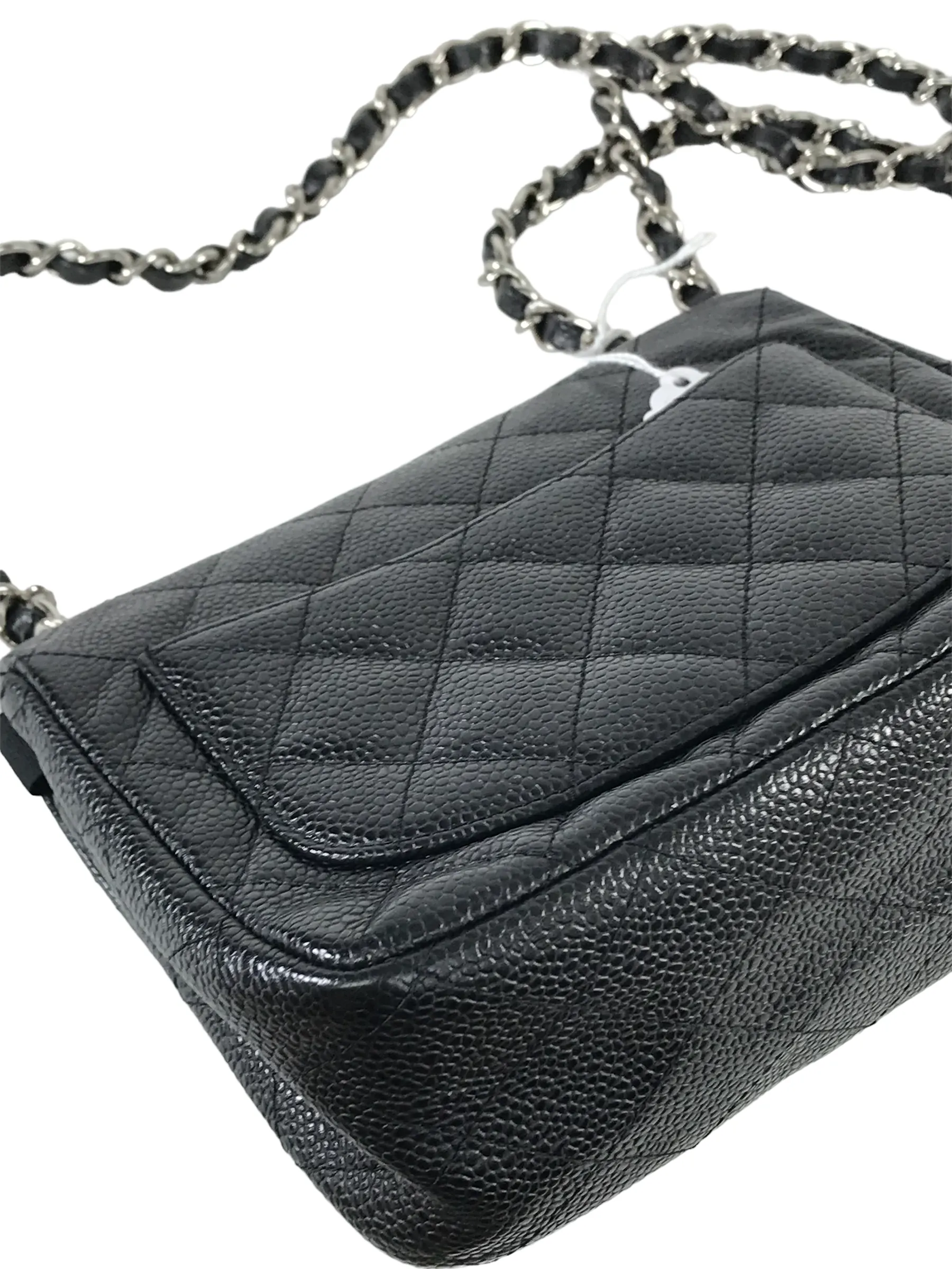 Chanel Caviar Leather Single Flap Mini Handbag