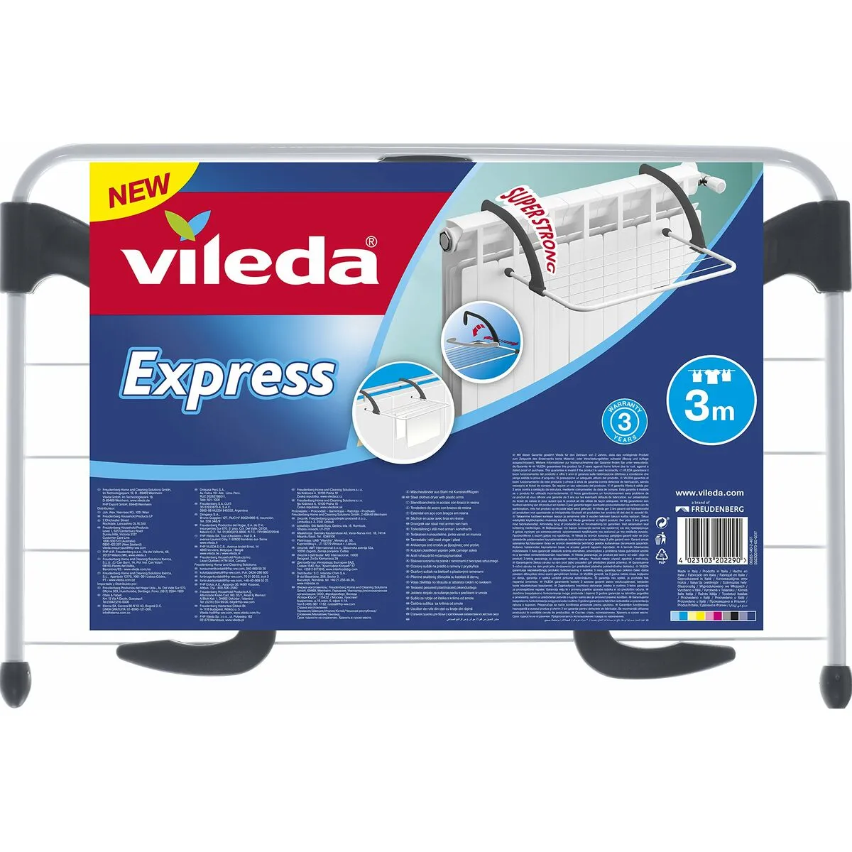 Clothes Line Vileda Express Steel White