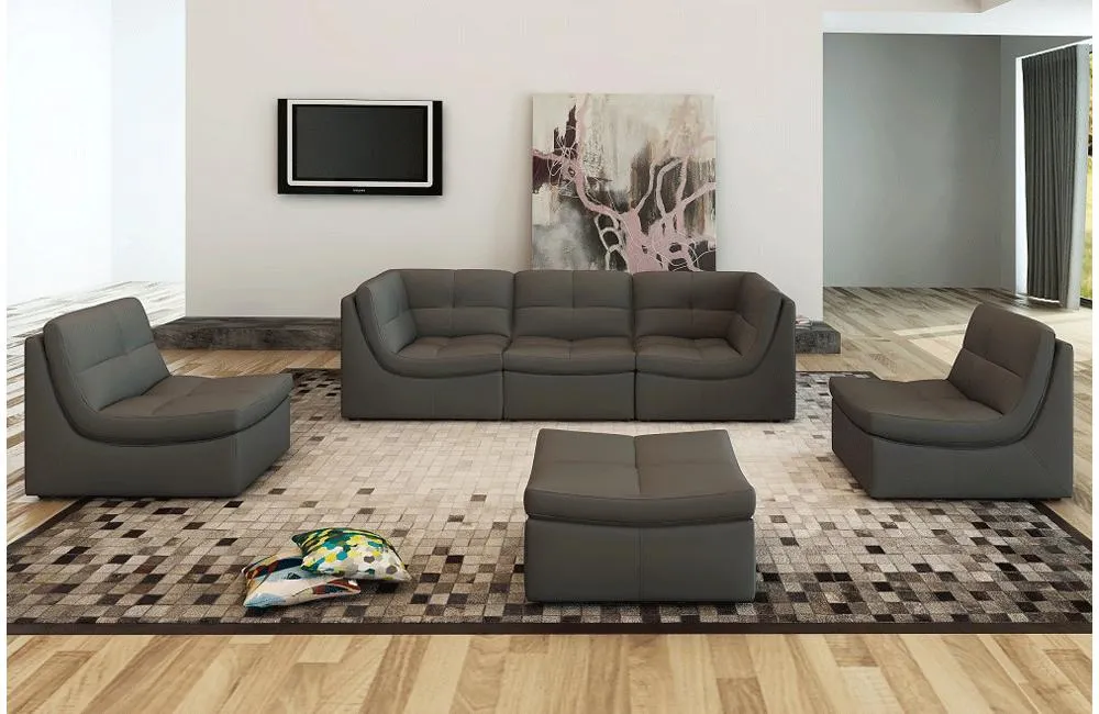 Daphne 6pc Sofa Set Gray