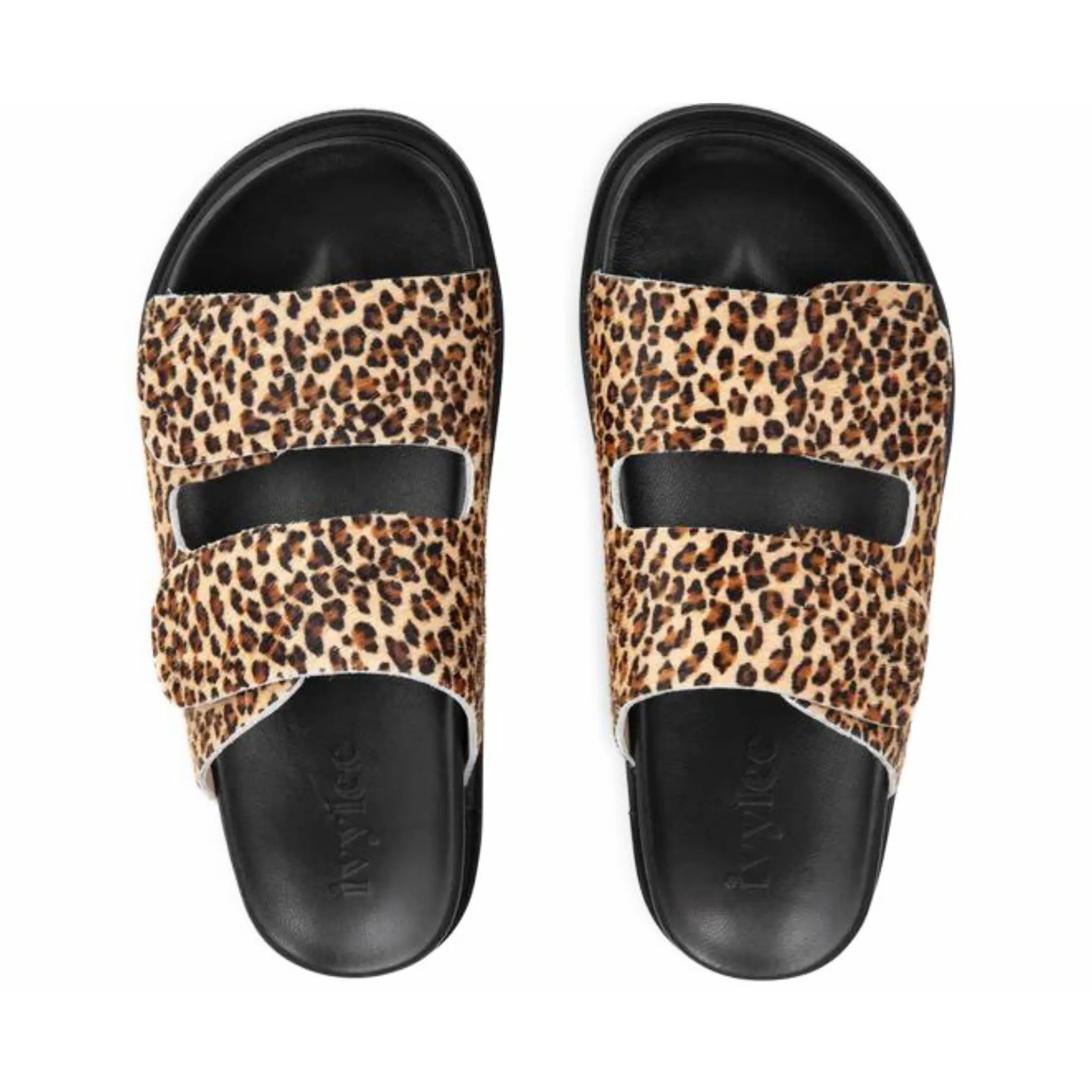 Dawn Slide in Calf Hair Leopard