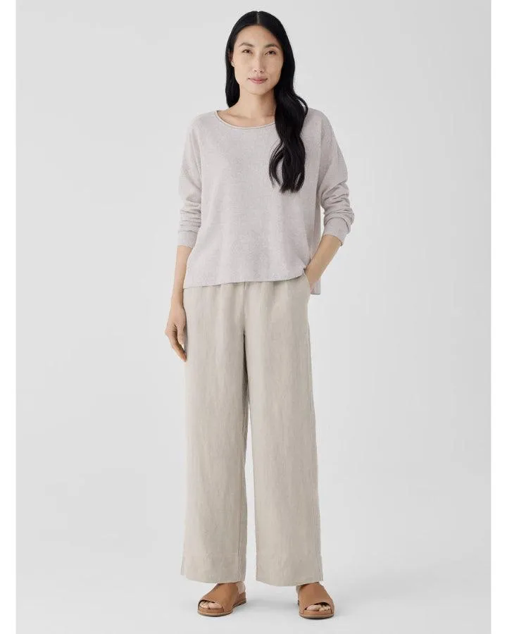 Eileen Fisher Organic Linen Wide Leg Pant