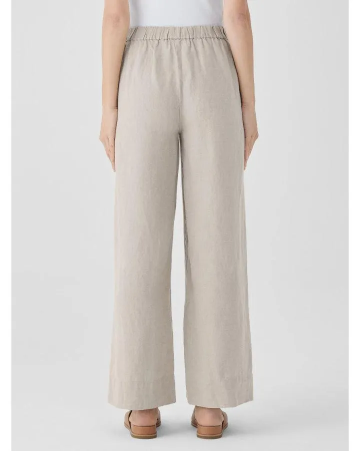 Eileen Fisher Organic Linen Wide Leg Pant