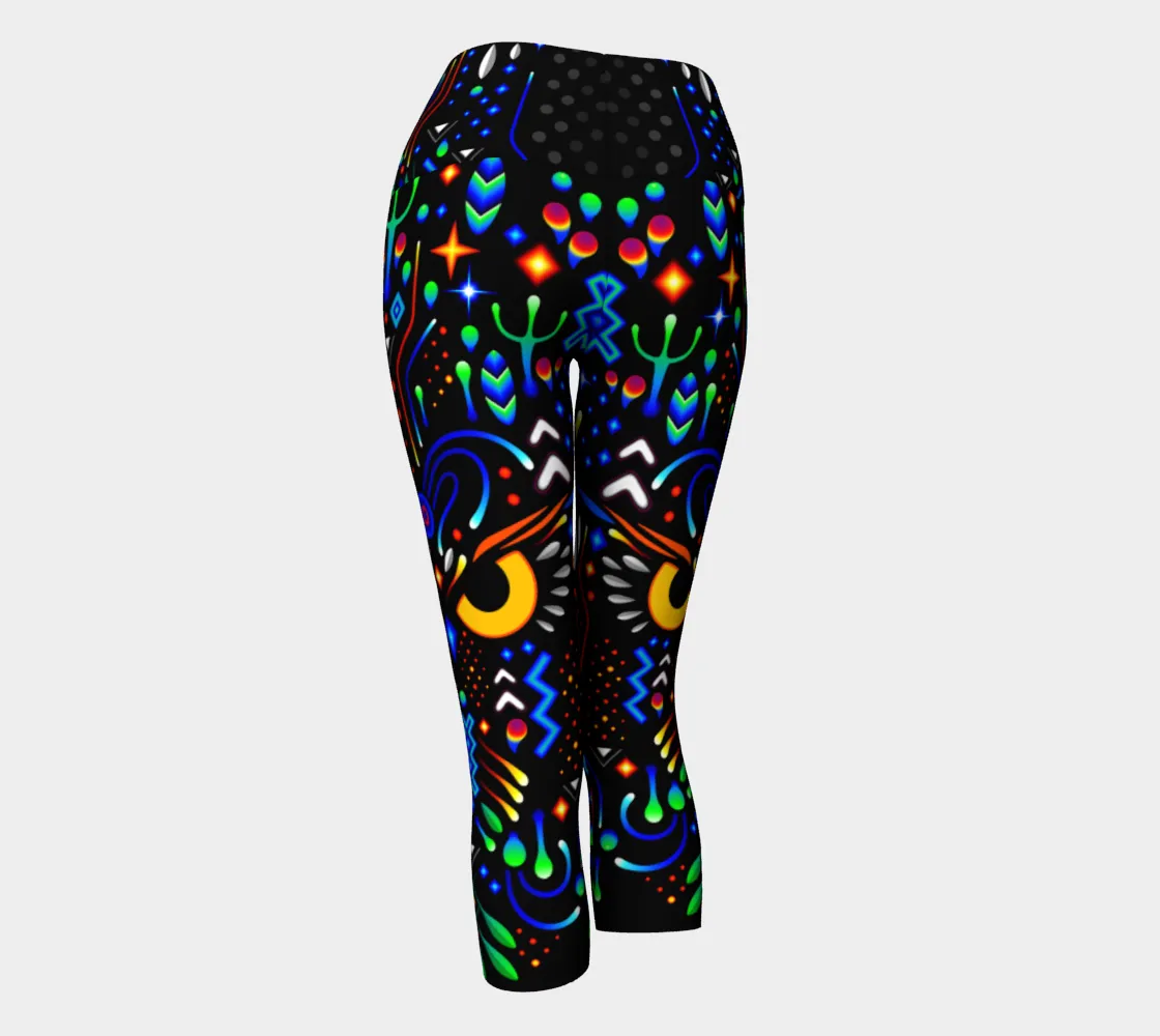 Elemental Owl Yoga Capris | TAS