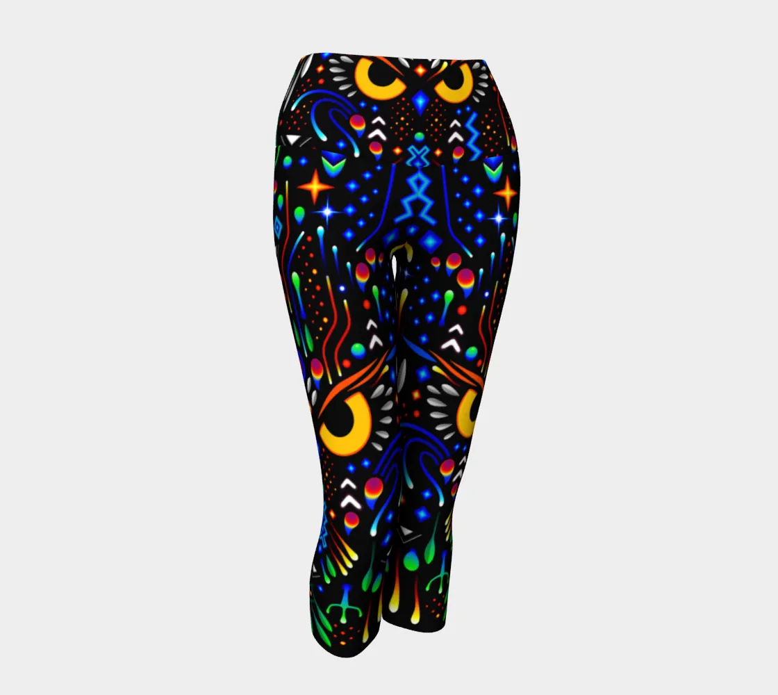 Elemental Owl Yoga Capris | TAS