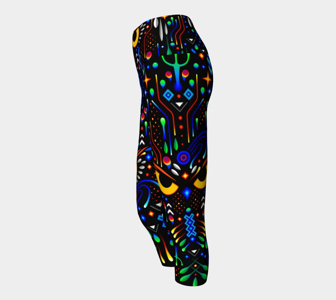 Elemental Owl Yoga Capris | TAS