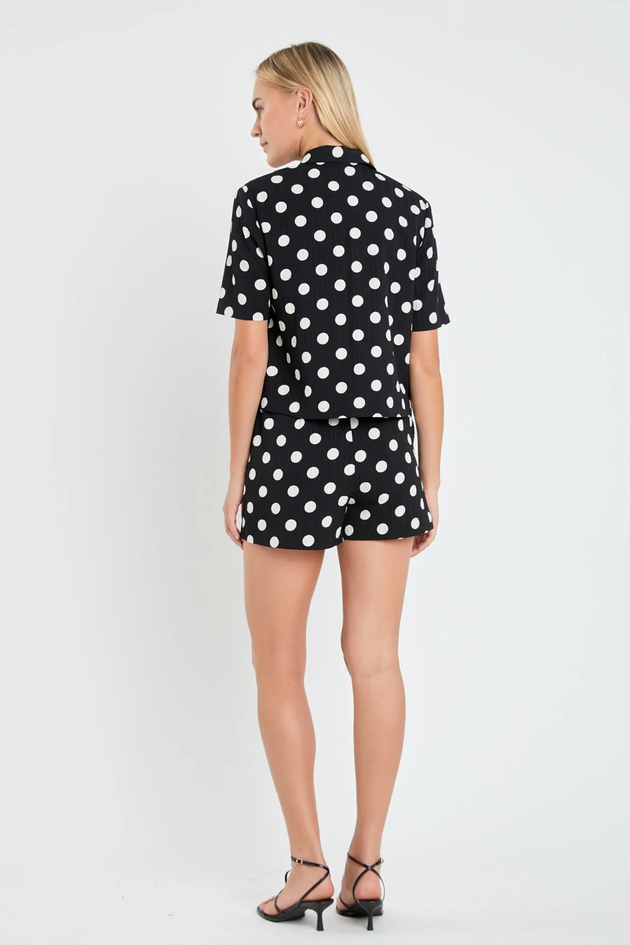 English Factory - Textured Dots Short Sleeves Shirts