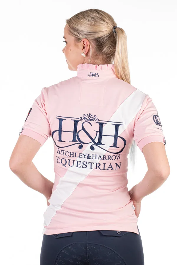 Equestrian Collection - Sash Fitted Polo - EE01-20 Baby Pink