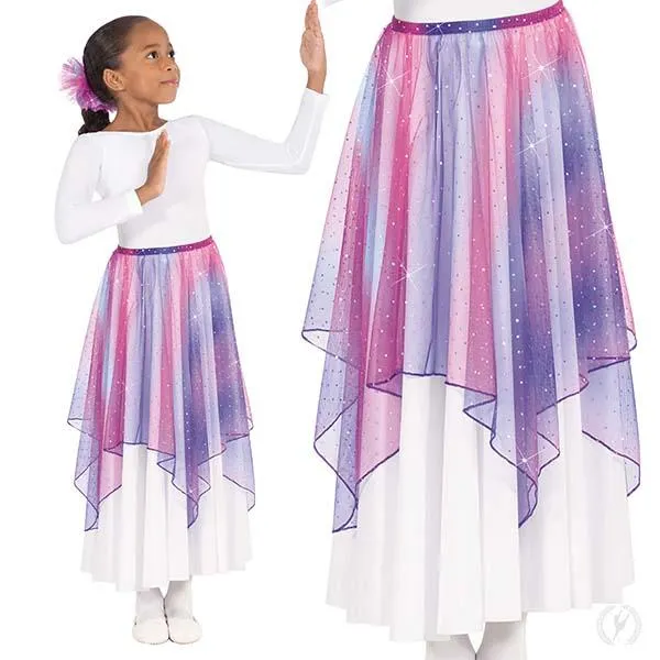 Eurotard 13768 Girls Soft Skies Overlay