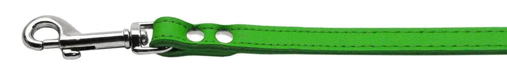 Fashionable Leather Leash Emerald Green 3-4'' Wide