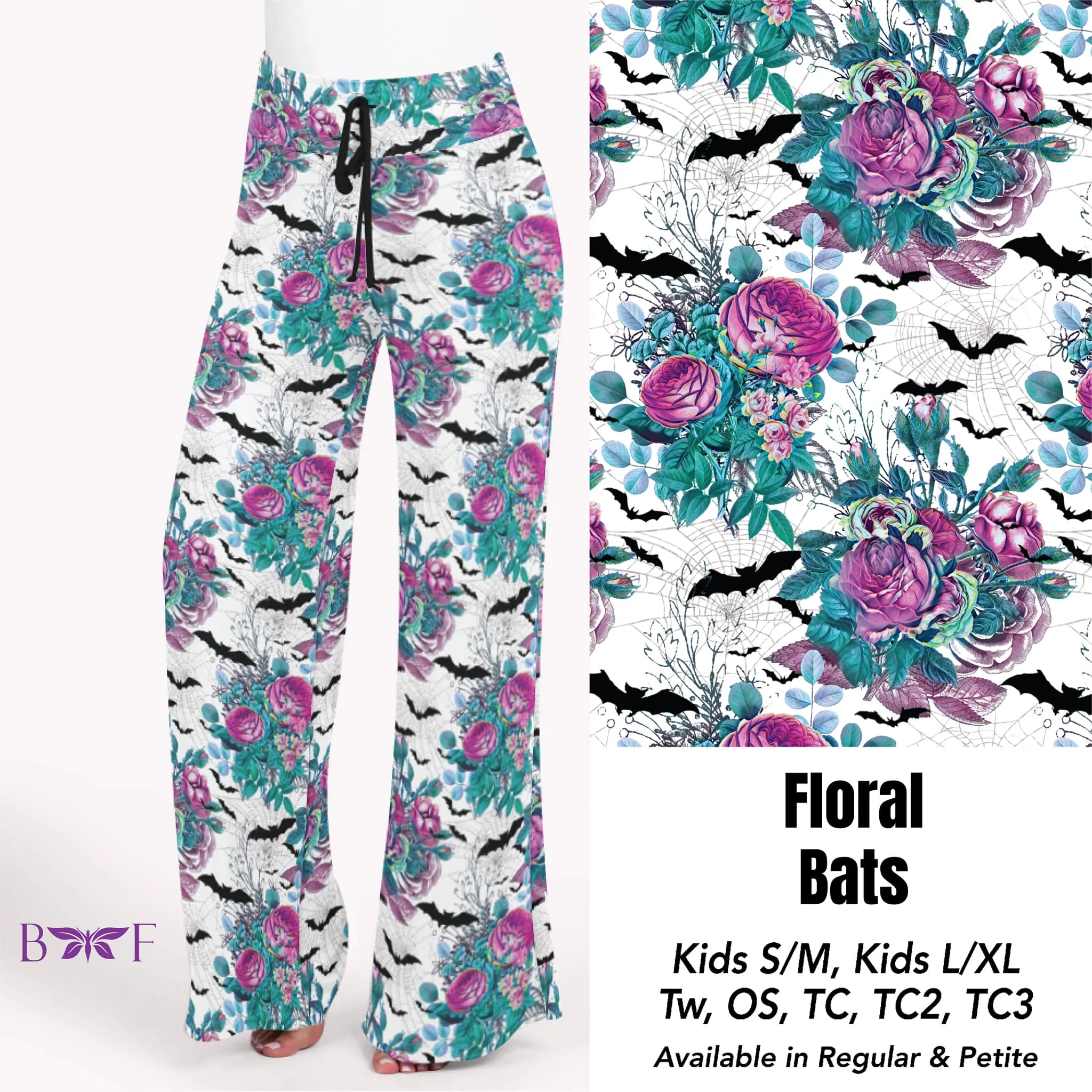 Floral Bats Capris