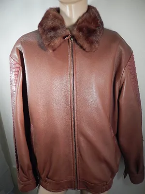 G Gator - Lambskin and Crocodile Jacket with Mink Collar