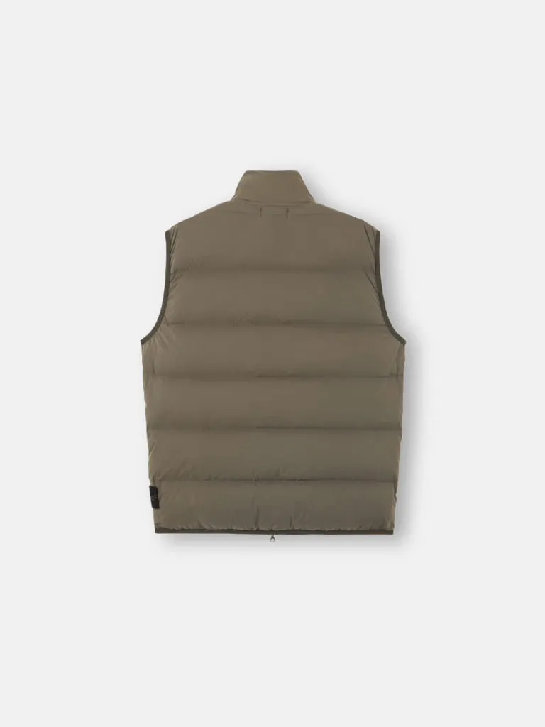 G0828 Down Zipper Vest with Anti-Drop - Walnut Brown