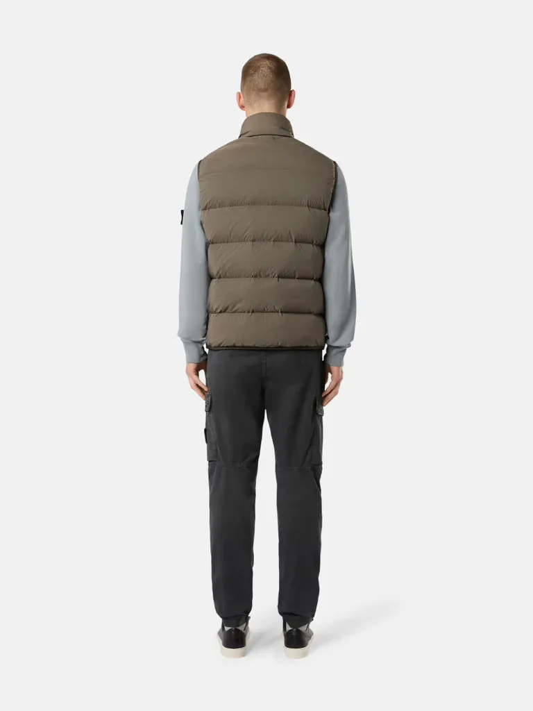 G0828 Down Zipper Vest with Anti-Drop - Walnut Brown