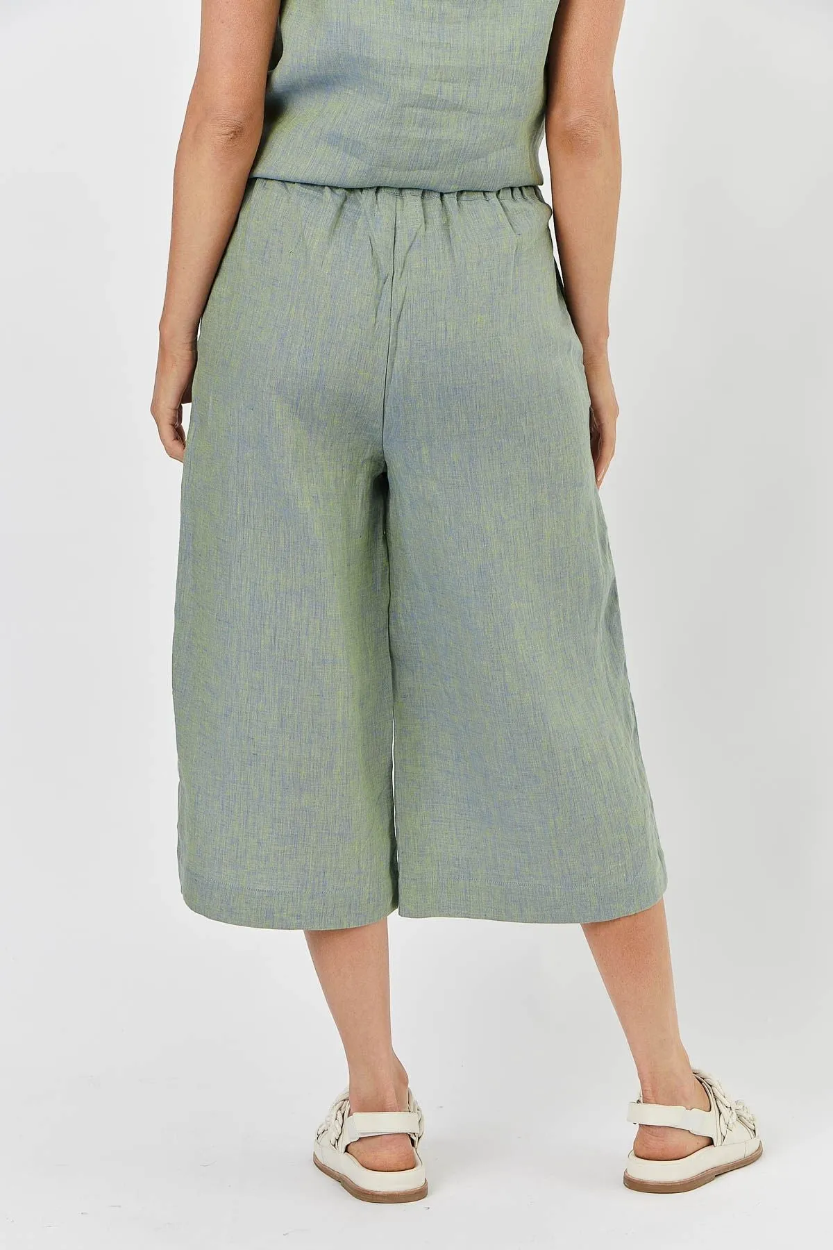 GA438 Linen Pants in Wakame