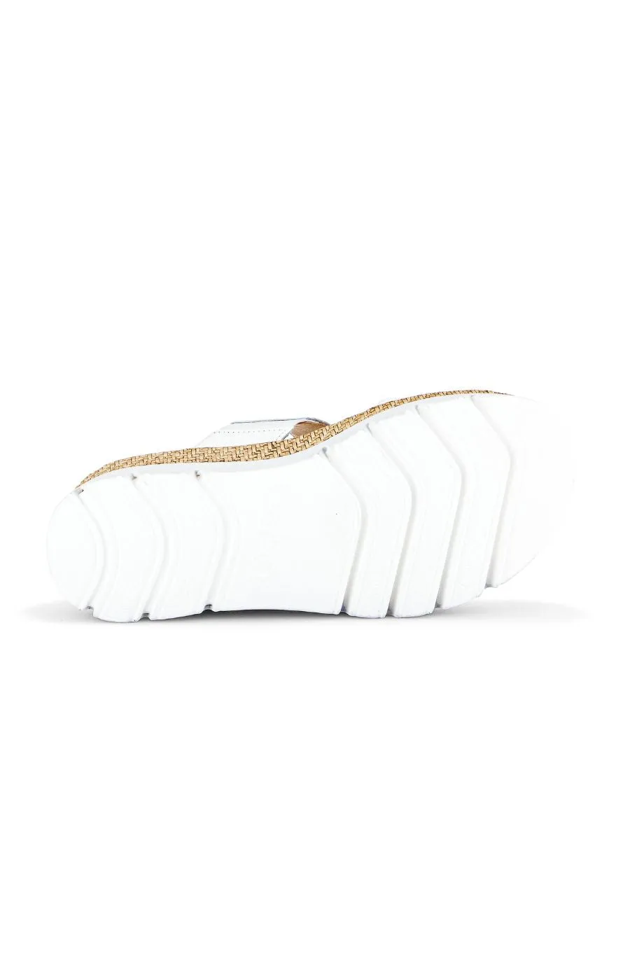 Gabor White Sparkle Slip On Sandal