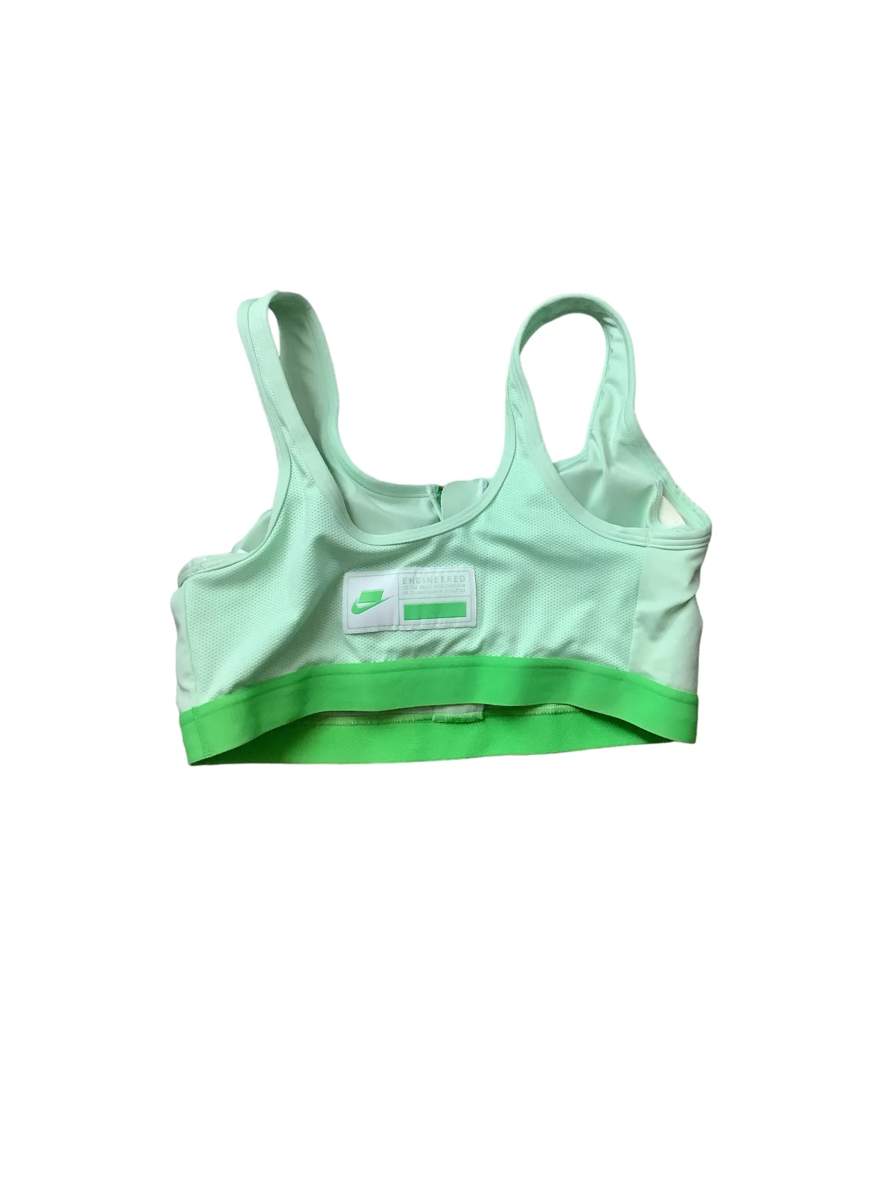 Green Athletic Bra Nike Apparel, Size L