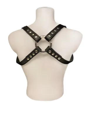 Harness - Back Strap with Silver Snaps - Medium