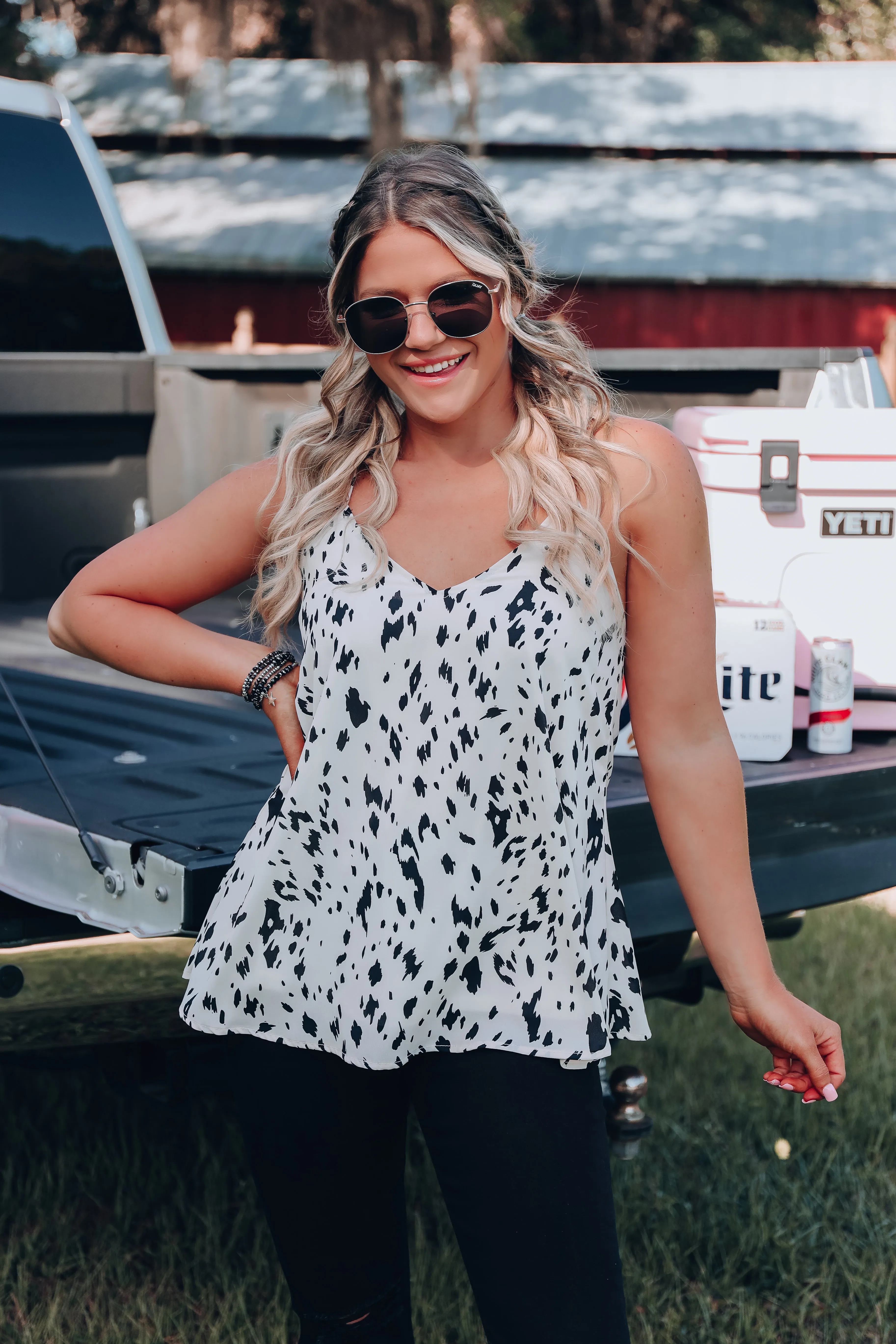 Heartland Chiffon Racerback Tank