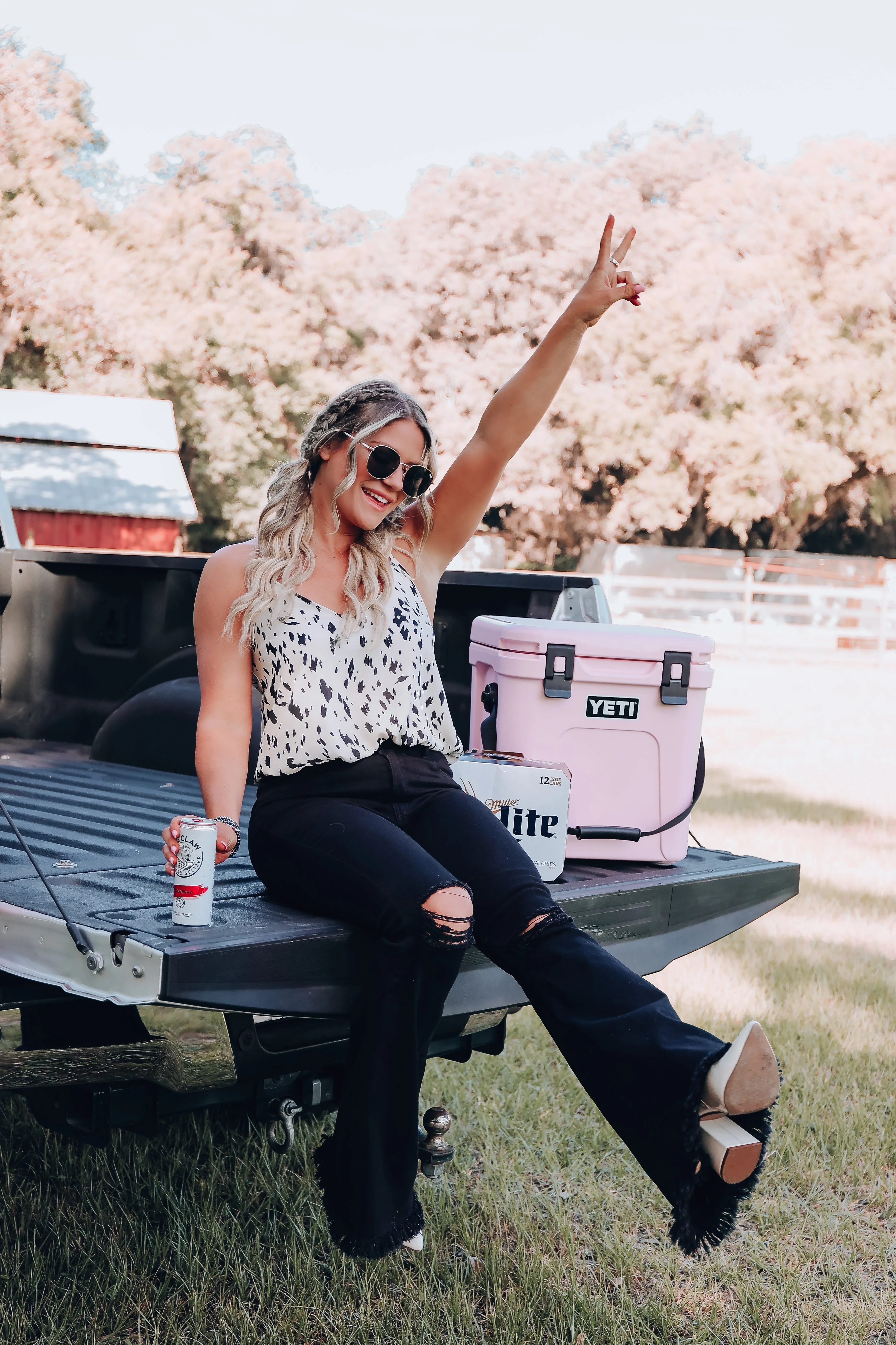 Heartland Chiffon Racerback Tank