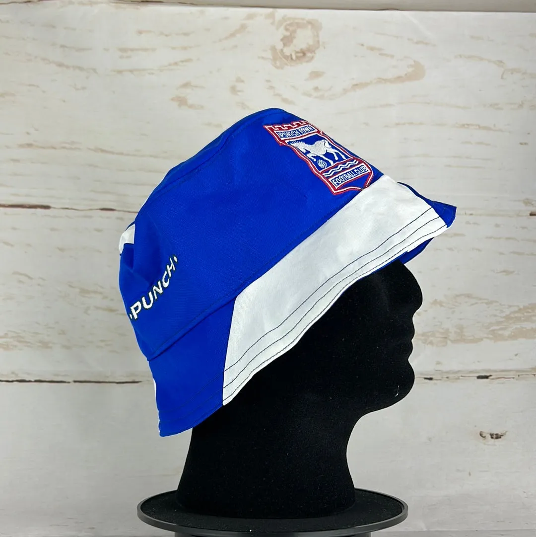 Ipswich Town 06/07 Upcycled Home Shirt Bucket Hat