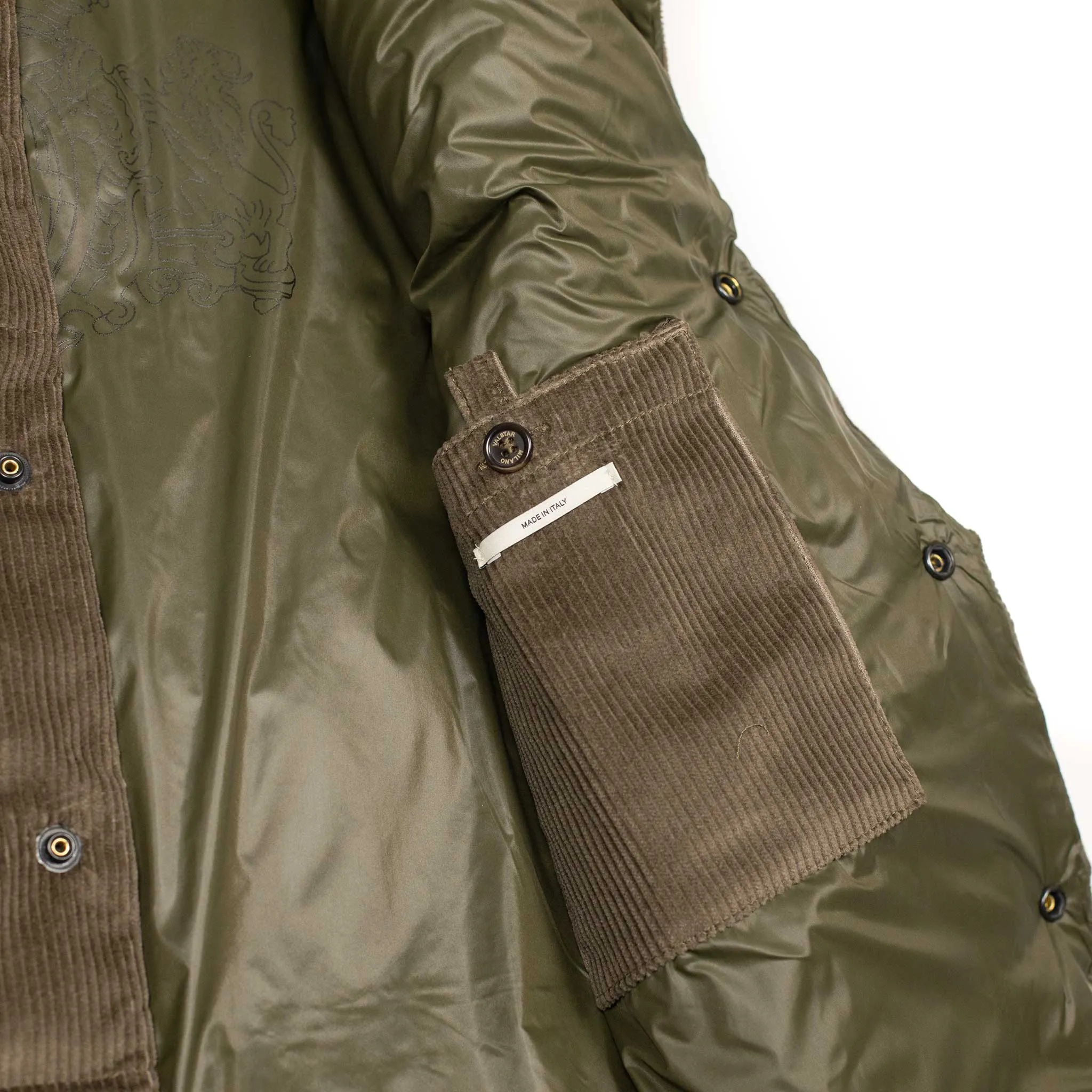 Jackson corduroy down vest, Fungo brown