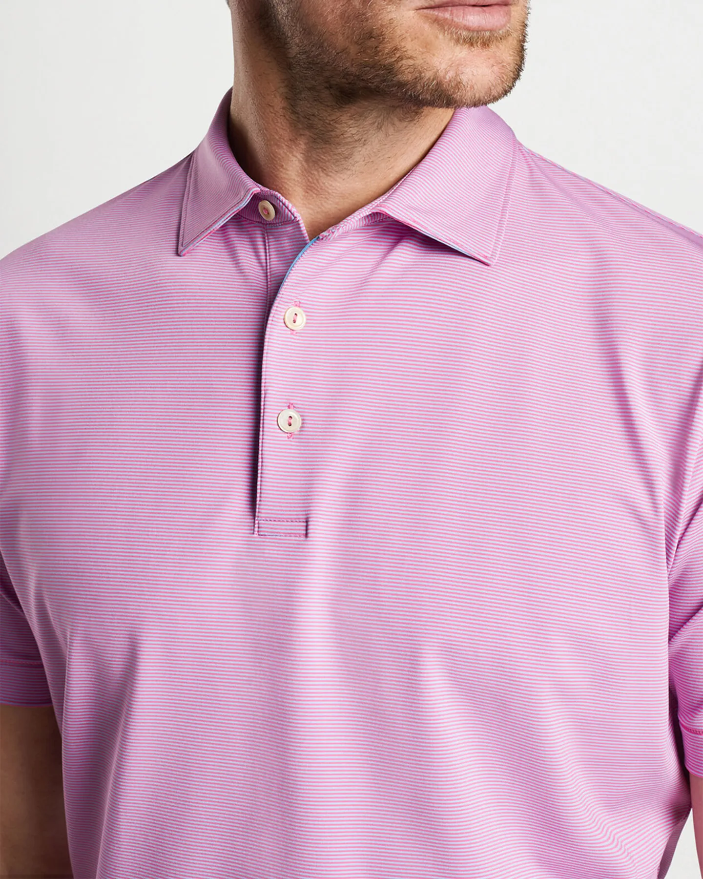 JUBILEE PERFORMANCE JERSEY POLO - PINK RUBY