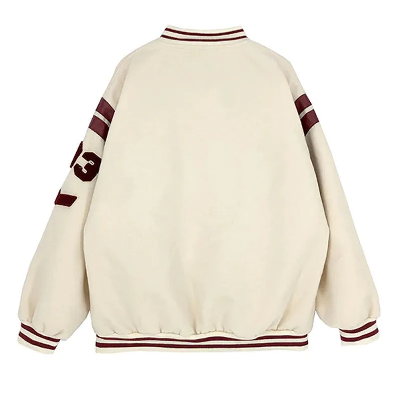 Korean Style Fashion Loose Baseball Varsity Bomber Jackets