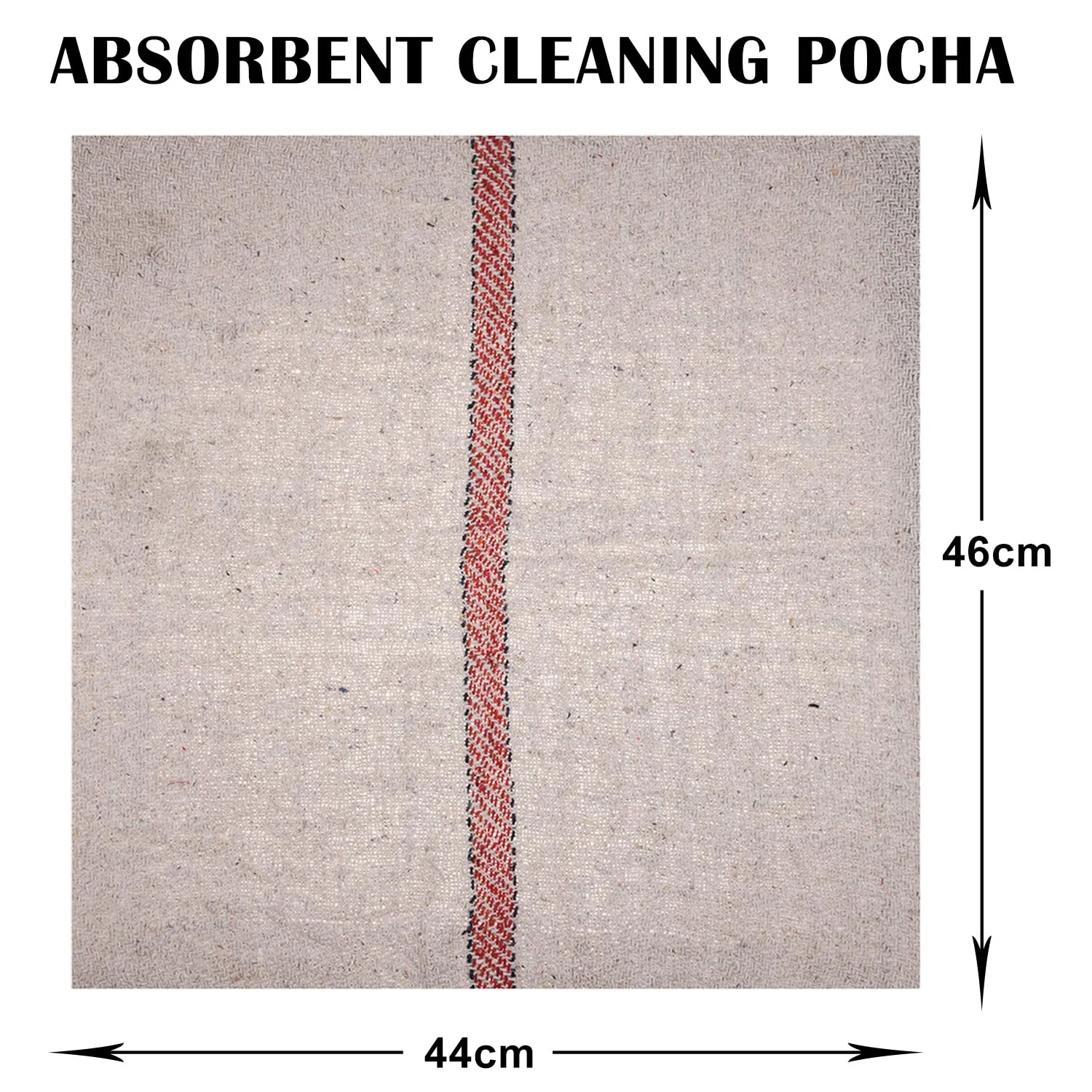 Kuber Industries Floor Cleaning Pocha | Plain Duster Cloth | Cotton Reusable Sweeping Cloth For Home | Small | Kitchen | 18x18 Inch | Pack of 9 | White