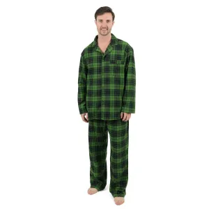 Leveret Men's Flannel Two-Piece Plaid Pajamas