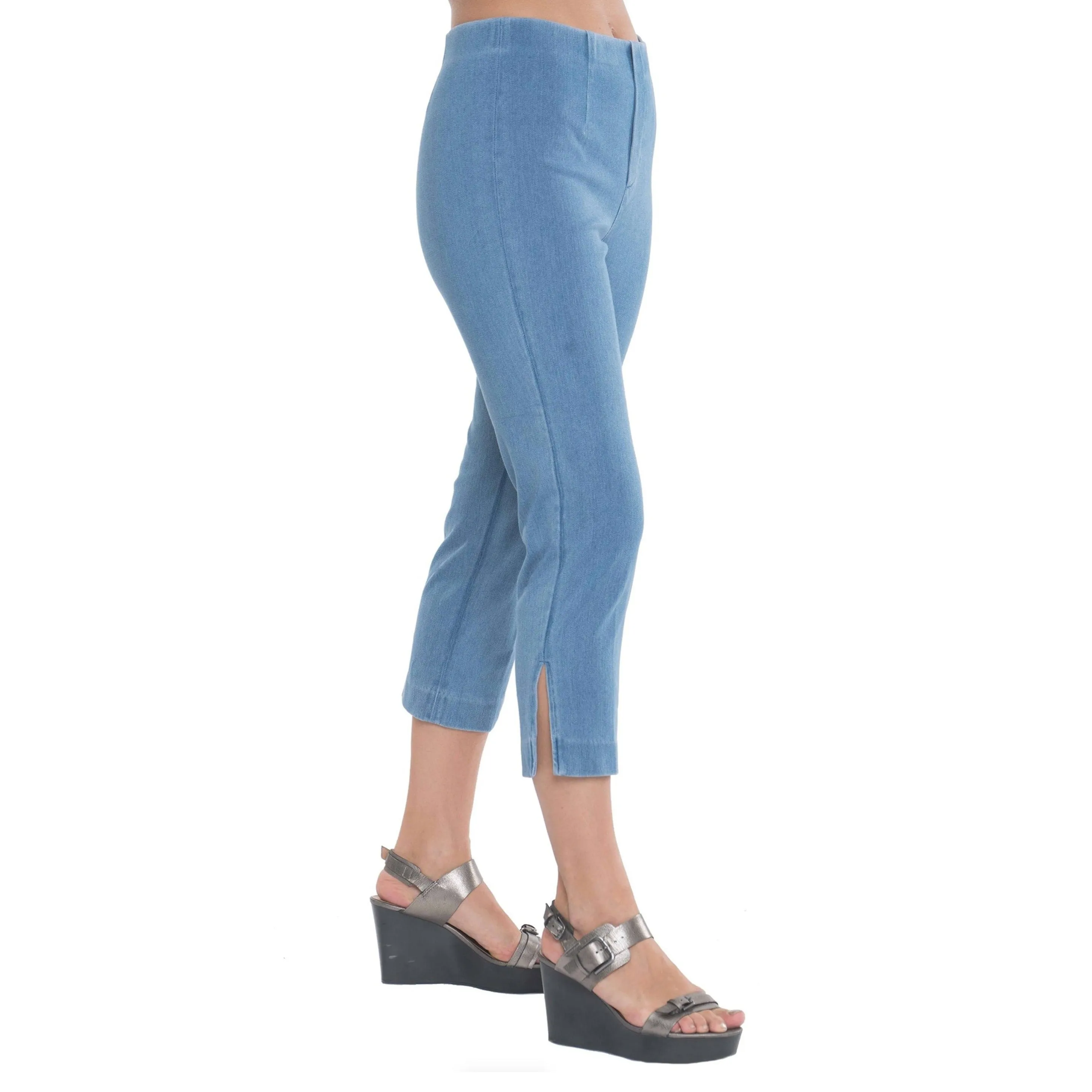 Lior Paris "Sidney" Denim Capri in Vintage Denim  - SID-VGE