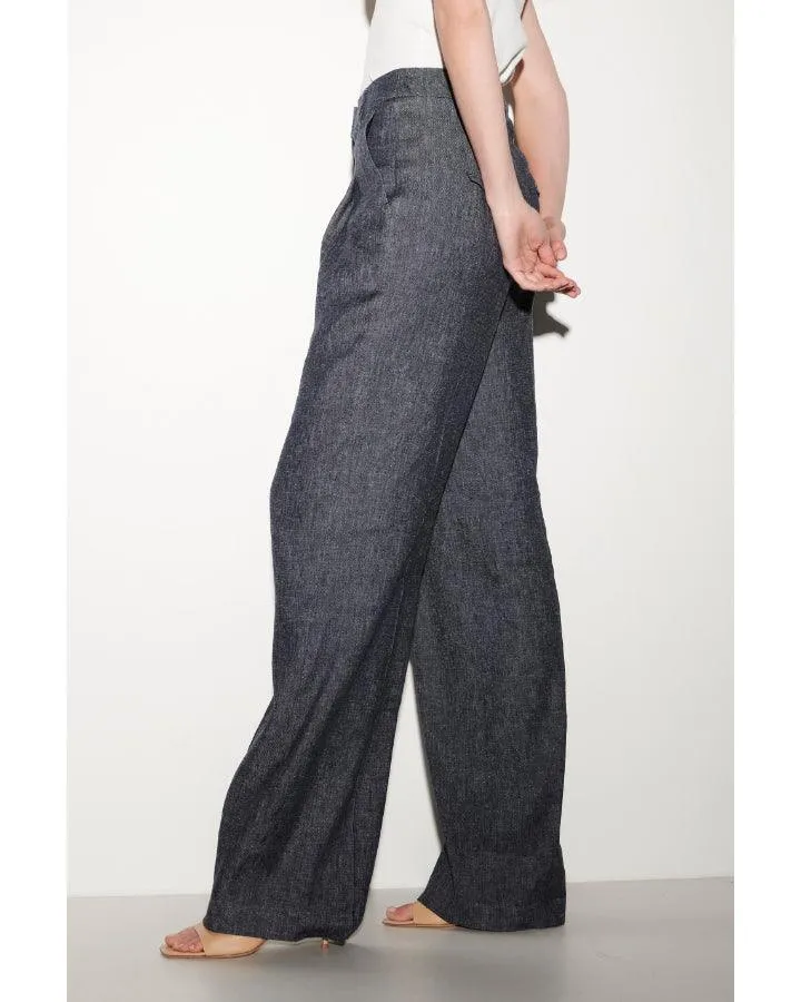 Luisa Cerano Linen Flowy Wide Leg Pant